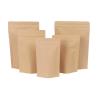 Buy cheap Compostable Brown Stand Up Kraft Paper Zip Lock Bag Aluminum Foil Mylar Doypack Zipper Bag from wholesalers