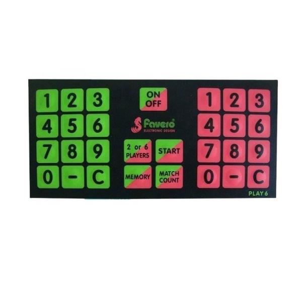 White/Red/Green/Blue LED Color PET Membrane Switch Silk Screen Printing for Your