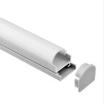 Round LED Lighting Aluminum Extrusions Strip Light Channels Anodized