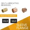 Buy cheap Bronze Wrapped Flanged Bearings | CuSn8 from wholesalers