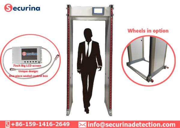 Buy cheap Exhibition Railway Station Door Frame Metal Detector 33 Zones Checkpoint 50/60Hz from wholesalers