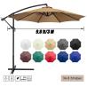 Buy cheap Patio Umbrella, Yard Umbrella Push Button Tilt Crank, Terrace Garden Restaurant Patio Parasol Outdoor Umbrella from wholesalers