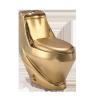 Buy cheap Gold Ceramics Bathroom Toilet Set Floor Mounted WC Two Piece Toilets from wholesalers