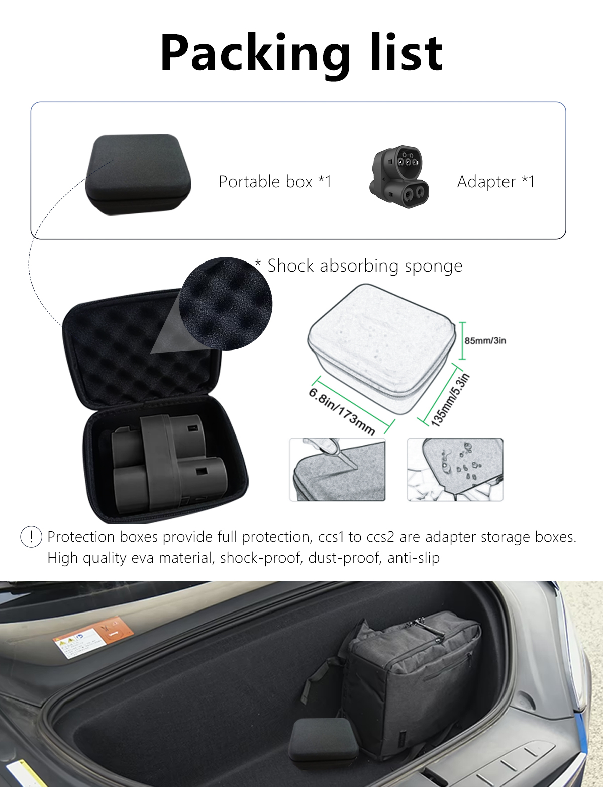 AC DC All In One CCS1 To CCS2 Adapter For Green EV Cars Output voltage AC/DC110-700V Fast Charging