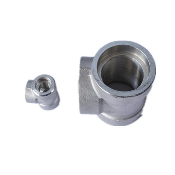 Buy cheap ASME B16.11 High Pressure Steel Pipe Fittings 304L 316L Socket Weld Tee 3000# 6000# 9000# from wholesalers
