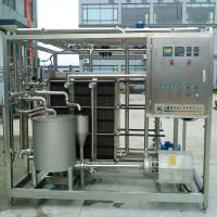 Buy cheap 220V / 380V 1000LPH Milk Pasteurization Machine 6KW With High Performance product