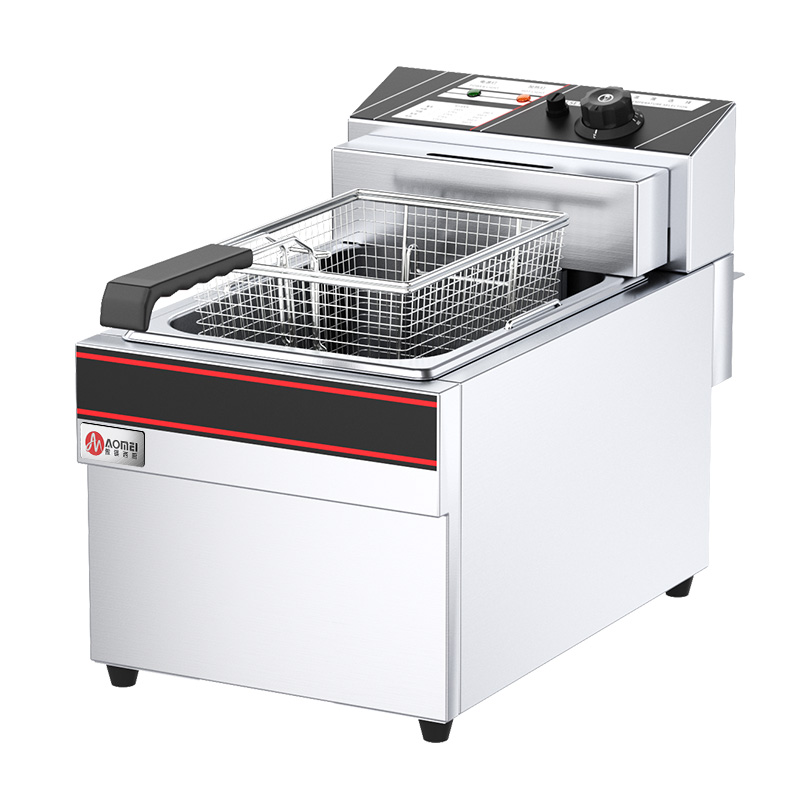 220V/110V Commerical Counter Top Stainless Steel Electric Double Tank Double Basket Deep Turkey Fryer 21 KG