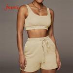 Solid Womens Loungewear Set 2 Piece Tracksuit Short Set