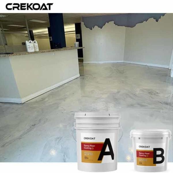 Buy cheap 100% Solid Metallic Epoxy Garage Floor Coating Marble Look Non Slip from wholesalers