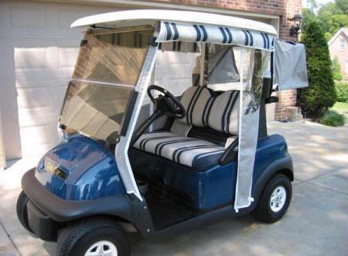 Buy cheap Track Style Golf Cart Enclosures 3 Sided Nylon Golf Cart Covers Light Weigh from wholesalers