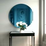 Magnifying Decorative Silver Glass Mirror for Modern Bathroom Living Room Design