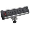 Buy cheap Aluminum alloy multifunctional horizontal table clamp socket with usb charger from wholesalers