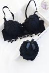 Buy cheap Anti-Static Sexy Bra Penty Set Silk Underwear Solid Plain Dyed Technics from wholesalers