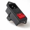 Buy cheap AC Power Connector Inlet Socket LZ-14-F14 C14 10A 250V 3 Pin Plug Toggle Switch Wiring SDK from wholesalers