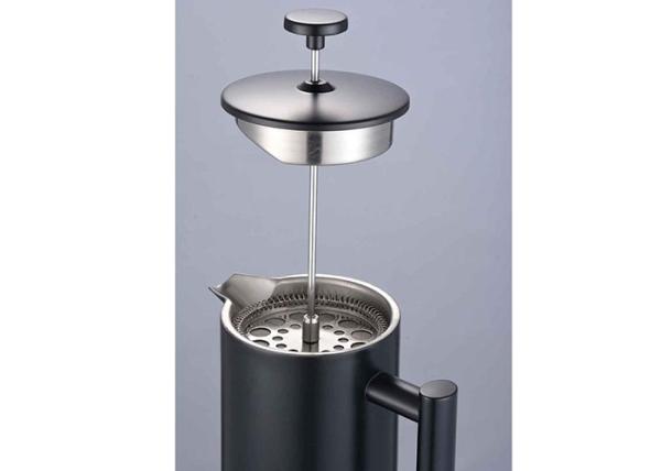 Buy cheap 8 Cup Matte Black Stainless Steel French Press Coffee Pot Insulated Coffee Press 27oz/34oz from wholesalers