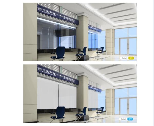 Buy cheap 2mm 2000 Micron Self Adhsive PDLC Switchable Smart Film from wholesalers