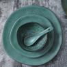 Buy cheap Irregular Green Porcelain Dinnerware Vintage Matte Ceramic Dinnerware from wholesalers
