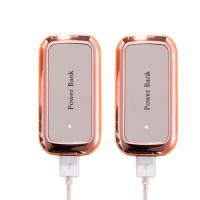 Buy cheap LED light Gold Mirror 10000mAh 18650 Battery Power Bank Portable Mirror Phone Charger product