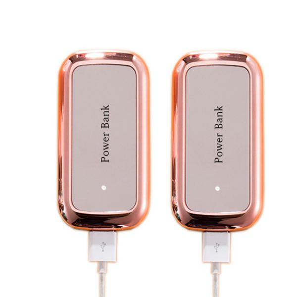 Buy cheap LED light Gold Mirror 10000mAh 18650 Battery Power Bank Portable Mirror Phone Charger from wholesalers