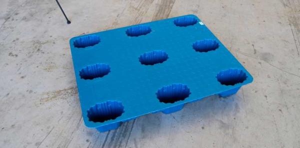 Buy cheap 9 Feet Impact-Resistance Nesting 1100*900 mm Blow Molding Plastic Pallets from wholesalers