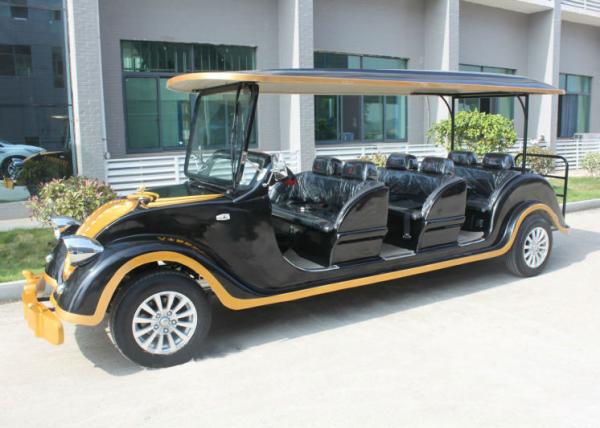 Buy cheap Black Classic Electric Cars , Sightseeing 8 Seater Club Car Electric Golf Cart from wholesalers