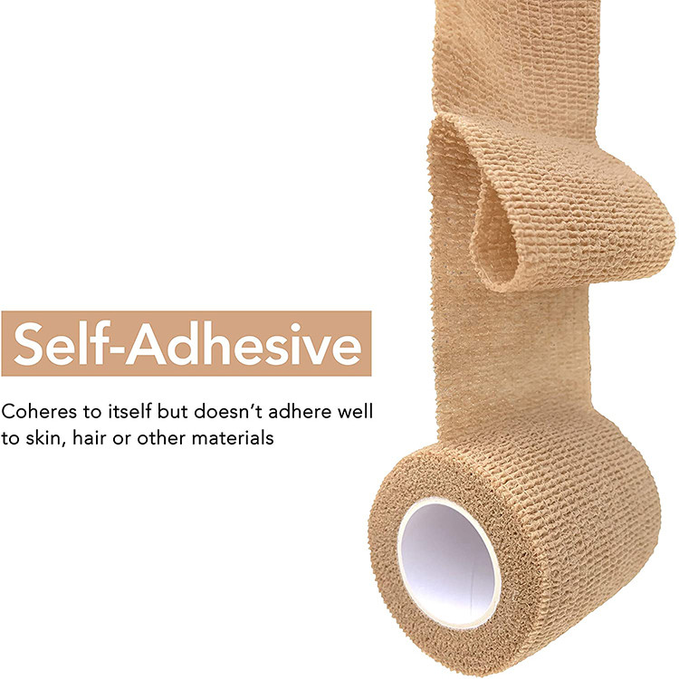 Medical Non Woven Easily Torn Self Adhesive Cohesive Bandage Elastic
