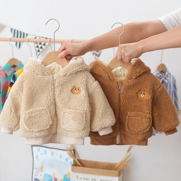 120cm 47.2in Winter Children'S Clothing Cartoon Teddy Bear Sweatsuit Hooded