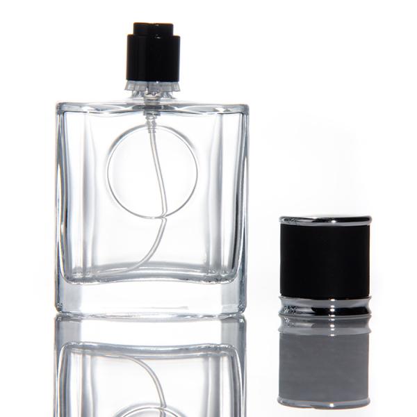Buy cheap New Style Glass Perfume Bottles Empty Recyclable Glass Spray Bottle With Cover from wholesalers