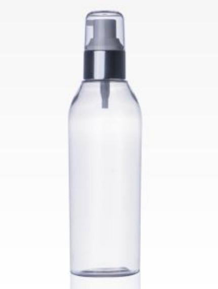 Buy cheap Round Shoulder Toner Water Plastic Cosmetic Bottes 200ml With Transparent Cap Silver Lotion Pump from wholesalers