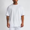 Buy cheap O Neck Men Blank T Shirt Custom Cotton Loose Drop Shoulder from wholesalers