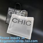 Gift Bag, Promotional Clear Transparent PP Shopping Bag Hard Plastic Bag, Pp