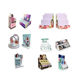 Buy cheap Countertop Lightweight PVC Display Stand Makeup Advertising Display Rack product