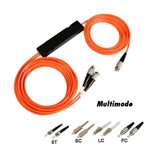 1x2MM FBT Fiber Optic Splitter Multimode ODM OEM With RoHS Certified