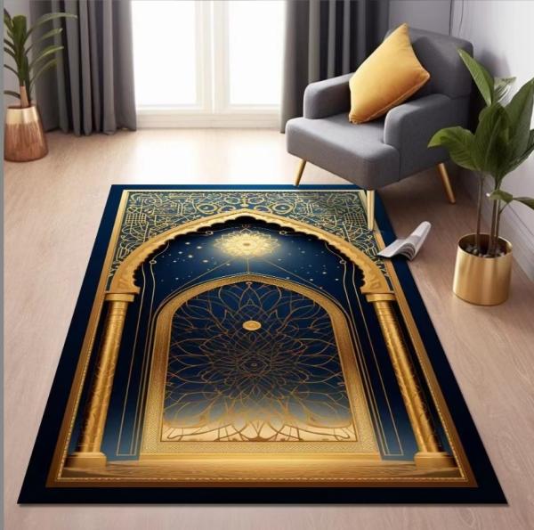 Buy cheap National Special Arabic Printed Worship Mat National Style Prayer Floor Carpet Rug Polyester Fiber from wholesalers