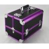 Buy cheap Purple Aluminum Anodize Cosmetic Case Protable Make Up Box from wholesalers