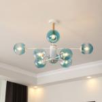 Scandinavian chandelier lighting Nordic wooden chandeliers kids room Light(WH-MI