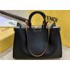 Buy cheap Peekaboo Brown 40cm Tote Shopper Bag Geninue Leather High Capicity from wholesalers