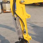 CE EPA Yellow Mini Excavator Machine 1.7 Ton Digger For Ramming