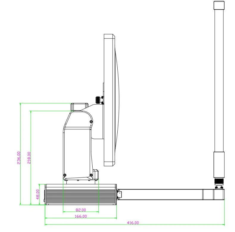 1T2R Mode Image Transmission and Lora Dual Link Uav Communication Wireless Transmission System Ground Station Transmitter