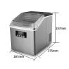 Buy cheap Commercial Home Cube Ice Making Machine 25kg Capacity 12kg Water Tank Capacity for Business Beverage from wholesalers