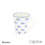 Decal Painting Custom Stoneware Mugs 12 OZ Glossy Glazing With Hand Grip