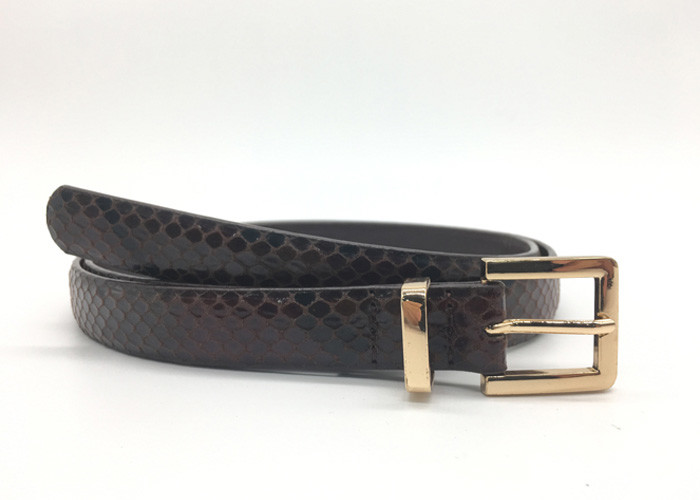 1.8 CM Snake PU Women's Fashion Leather Belt For Jeans