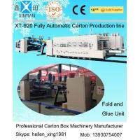 Buy cheap Automatic Box Folder GLuer Carton Manufacturing Machine With Printing Slotting product