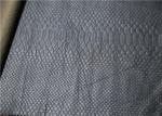 Snake Skin Pattern Leather Fabric For Handbags Wallet 0.6mm Pearlied Sky Blue