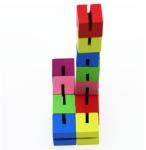 Educational 5.4*4cm Geometric Wooden Blocks 60g CE certificate