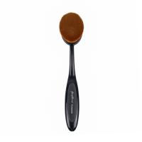 Buy cheap Customizable Plastic Handle Oval Makeup Brush Nylon Hair Synthetic Bristle product