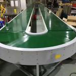 90 Degree Flat Belt Assembly Line Roller Conveyors Strong Load Capacity