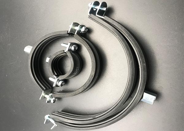 Buy cheap Pipe Cushion Clamps Galvanized Steel Rubber Lined EPDM Pipe Clamps from wholesalers