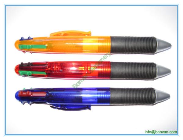Buy cheap plastic multi-color pen,four color ink ball pen from wholesalers