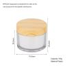 Buy cheap 100g Cylindrical Transparent Clear Plastic Bottle With Bamboo Lid For Empty Cream Jar from wholesalers